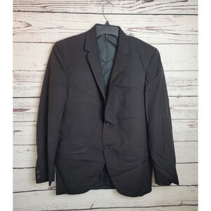 Clipper Craft 2-Button Suit Jacket Black Formal Business Workwear Men's Size 39